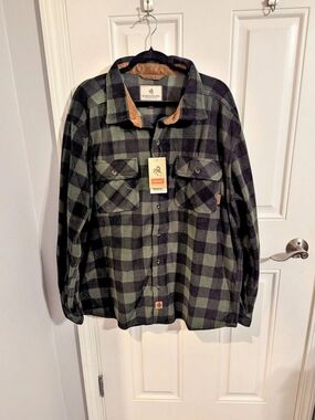 Legendary Whitetails Buck Camp Flannel Shirt, Size XL, Black/Green,  Lumberjack